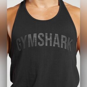 Gymshark Black Men's Sleeveless Logo Tank